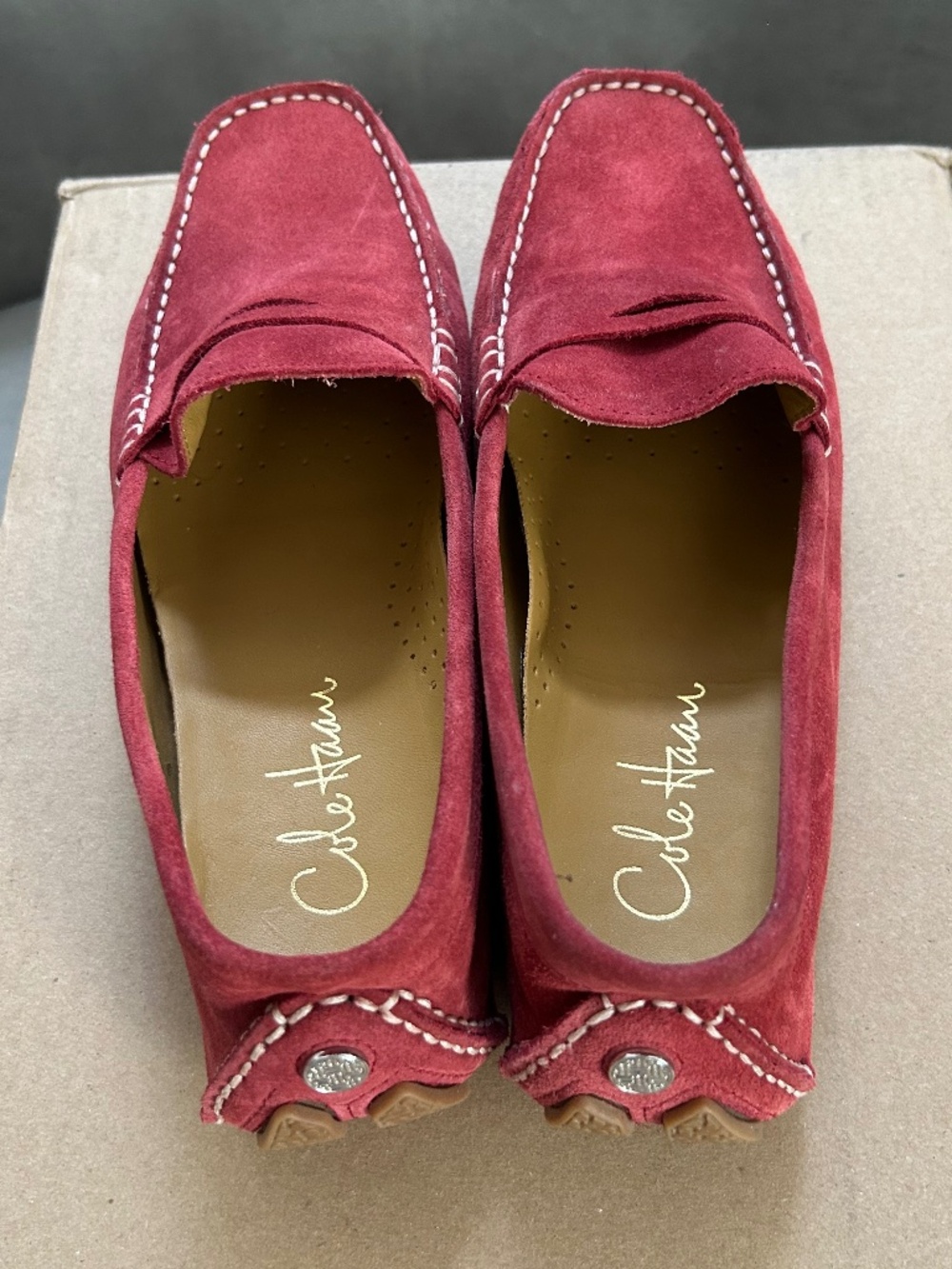 Cole Haan suede driver loafers 8.5